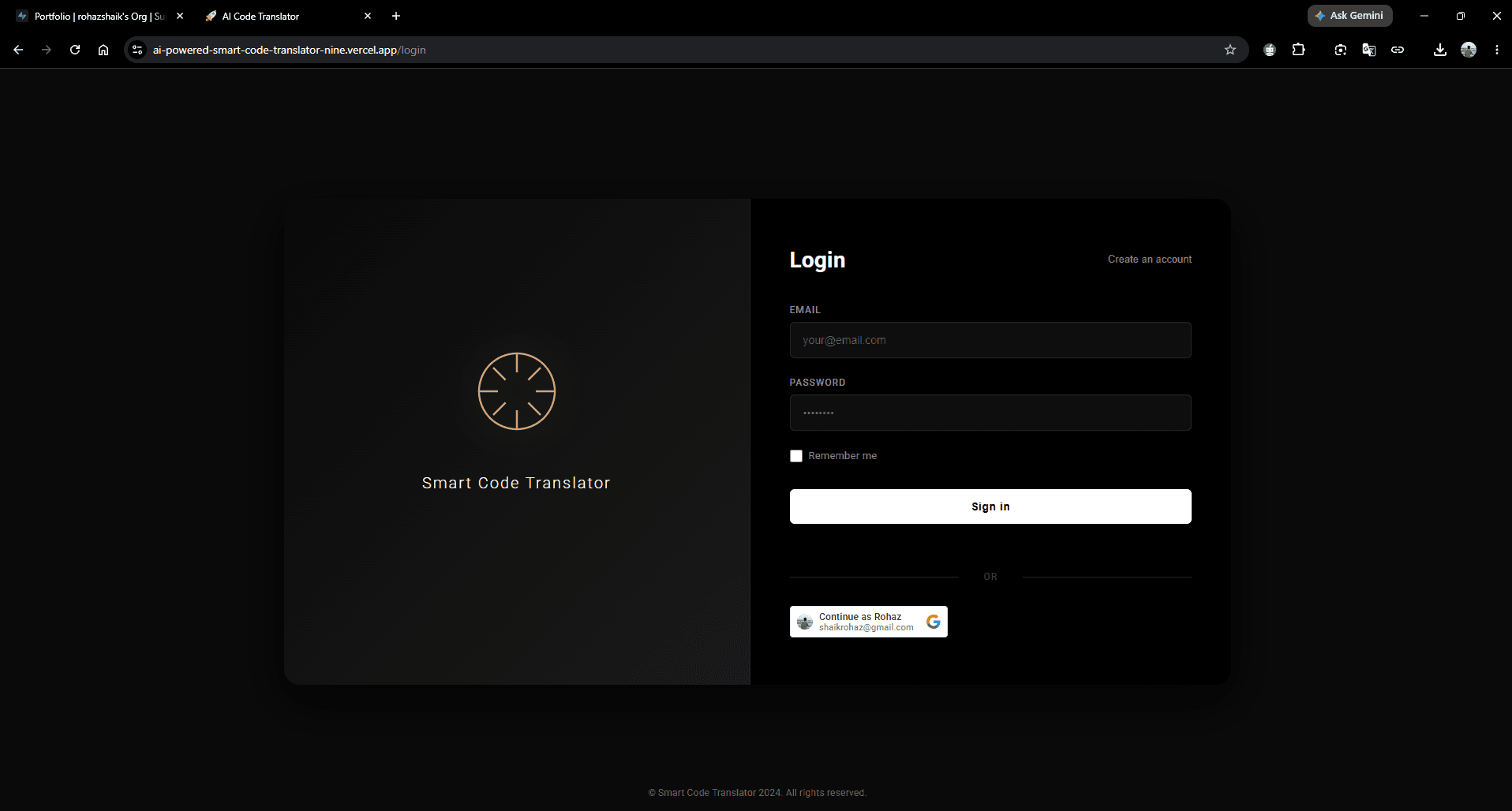 AI-Powered Smart Code Translator screenshot 1