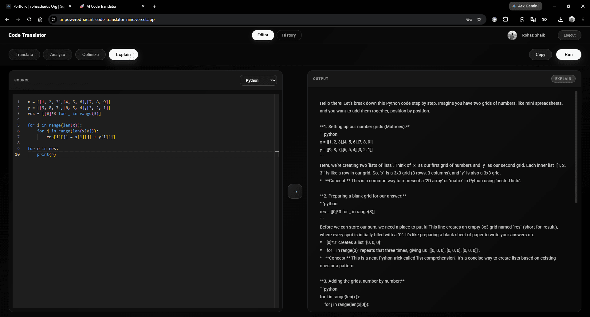 AI-Powered Smart Code Translator screenshot 6
